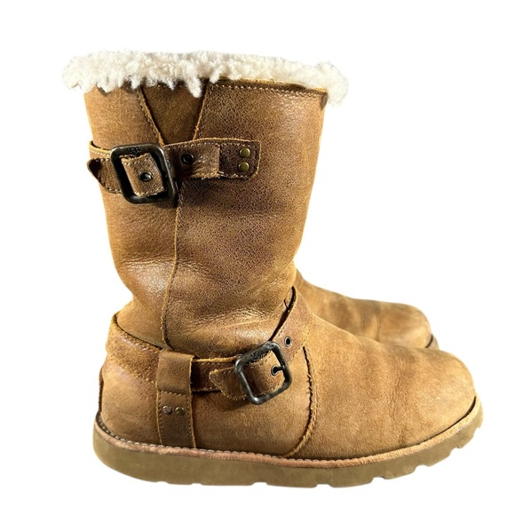 UGG Shoes - UGG Noira Waterproof Buckle Chestnut Boot Size US 7 | EU 38
